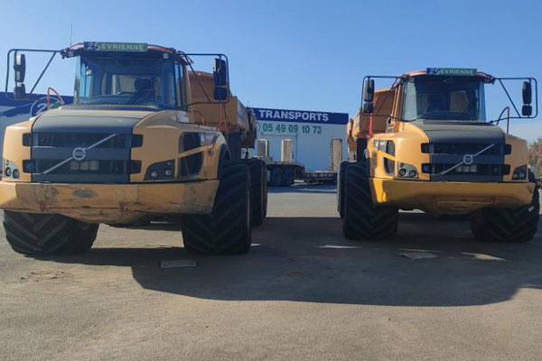 Les accessoires adaptés aux tombereaux à pneus