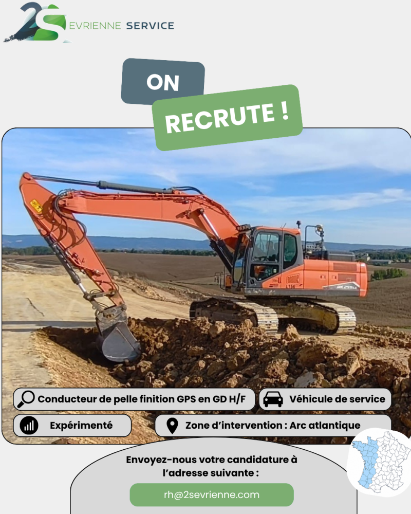 Conducteur de pelle finition GPS
